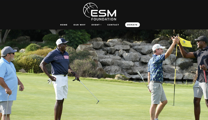 Screenshot of the ESM Foundation website