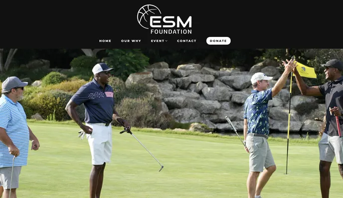 Screenshot of the ESM Foundation website